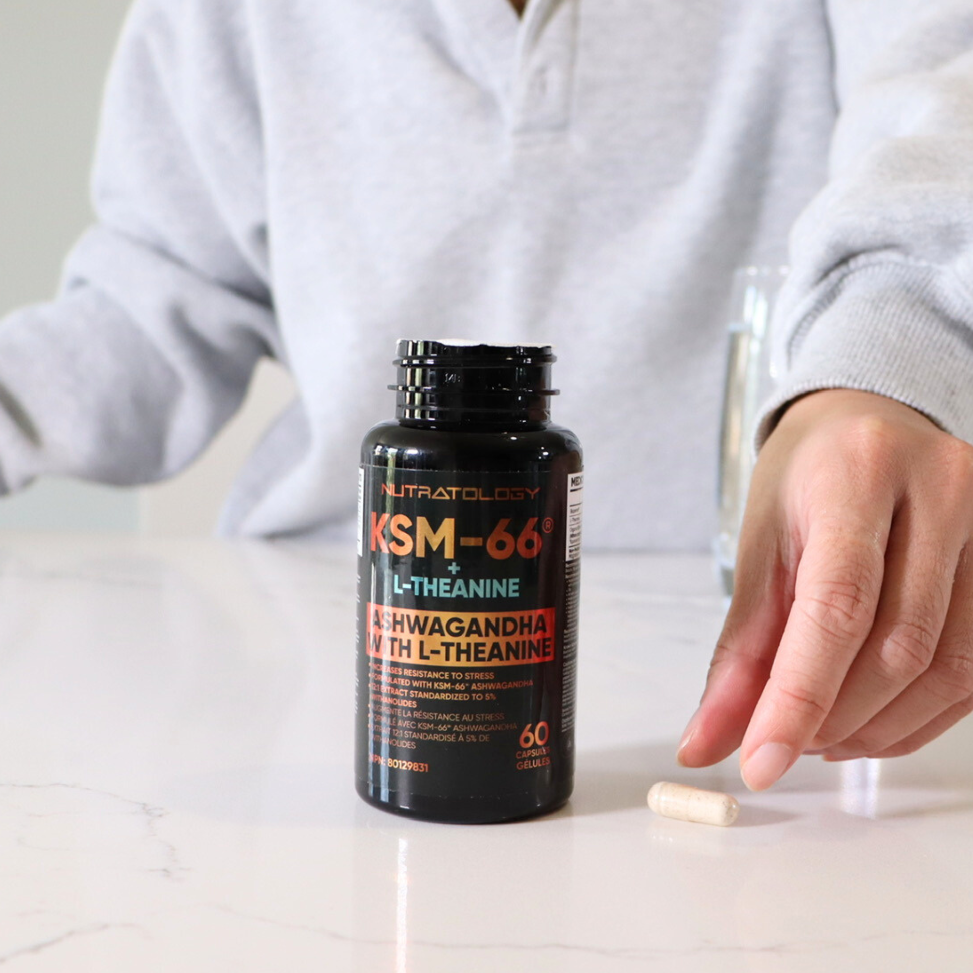 Nutratology KSM-66 Ashwagandha with L-Theanine 60 capsules Nutratology KSM-66 Ashwagandha with L-Theanine 60 capsules