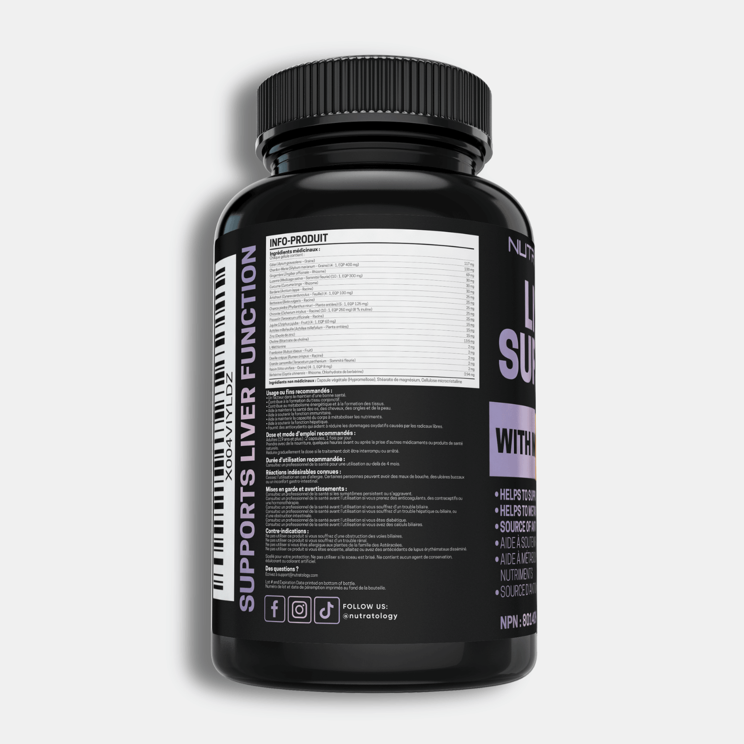 Nutratology Liver Support Supplement - 60 Capsules
