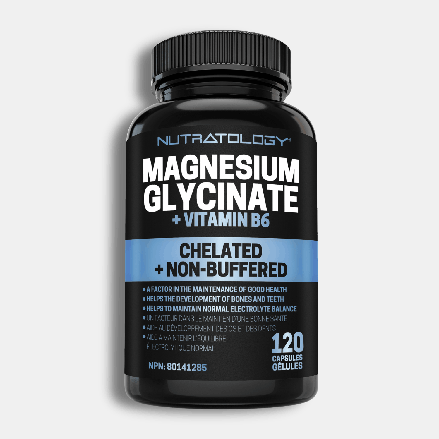 Nutratology Magnesium Glycinate + Vitamin B6 - 120 Capsules