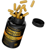 Nutratology Organic Turmeric Curcumin Supplement - Bioperine Supplement - Turmeric With Black Pepper