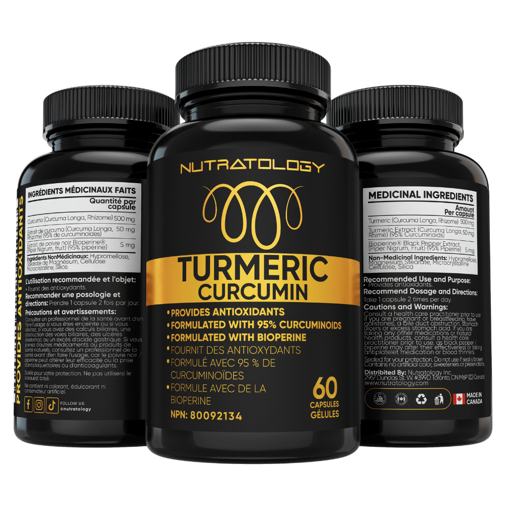 Nutratology Organic Turmeric Curcumin - 60 Capsules